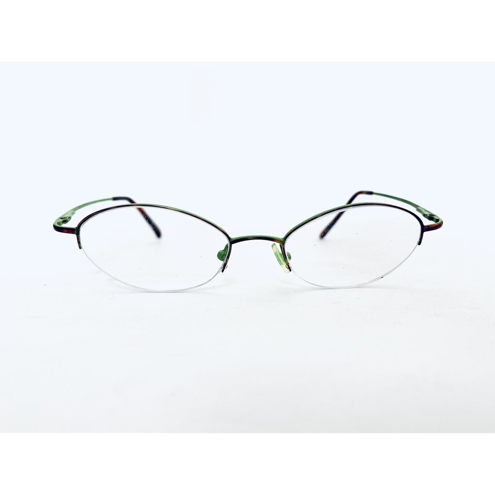 Kate Spade Half Rim Tortoise Green Metal Oval Glasses Italy Leah 51 18 130